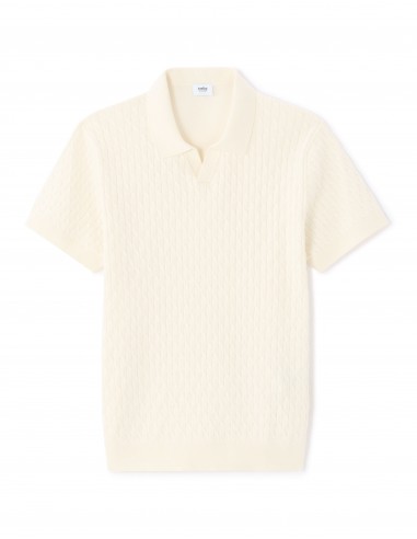 Polo regular en maille reliéfé
