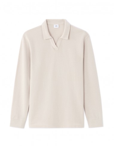 Polo piqué regular manches longues...