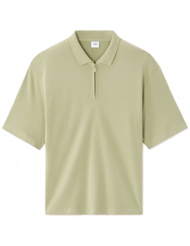 Polo col zippé 100% coton