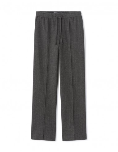 Pantalon 24H loose rayé stretch