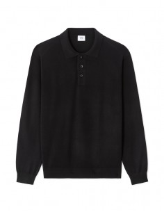 Pull regular col polo - BLACK