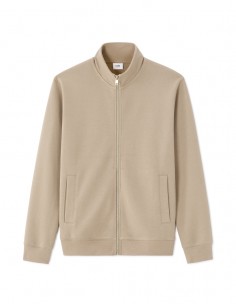 Sweat zippé regular piqué -...