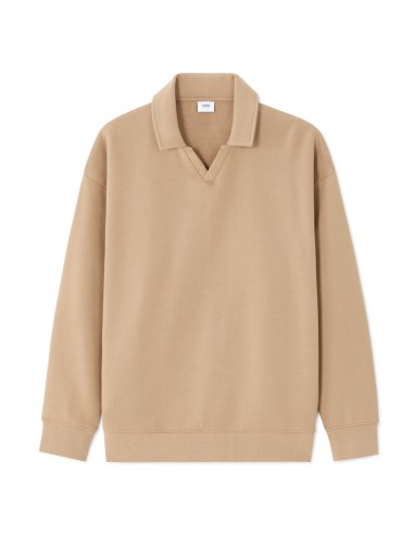 Sweat loose col polo 100% coton