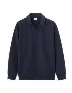 Sweat loose col polo 100%...