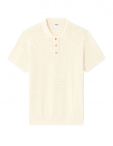 Polo regular en maille texturé