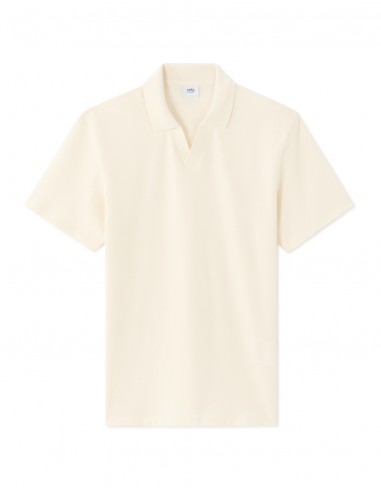 Polo piqué regular col requin