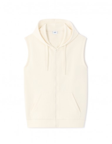Sweat zippé à capuche 100% coton
