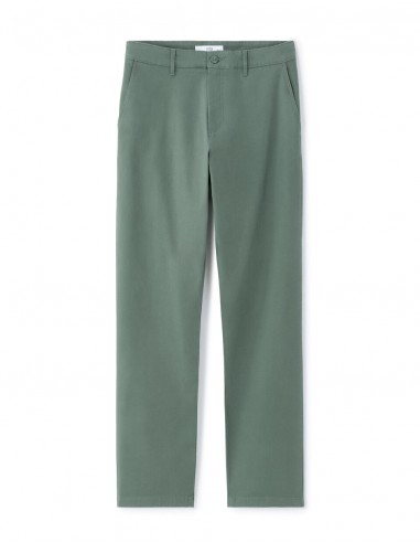Pantalon chino straight en coton stretch