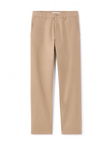 Pantalon chino straight en coton stretch