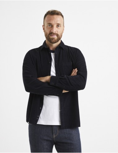 Surchemise regular en velours